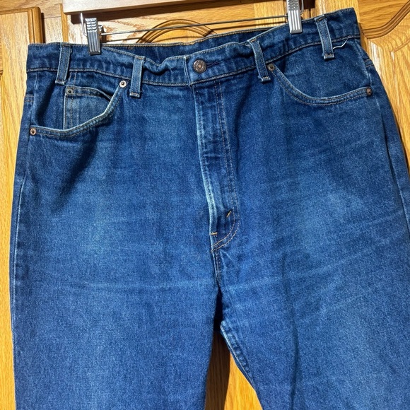 Vintage 70's Levi's Orange Tab 536 Boot Cut Dark Wash Jeans 40x30 - Picture 2 of 13
